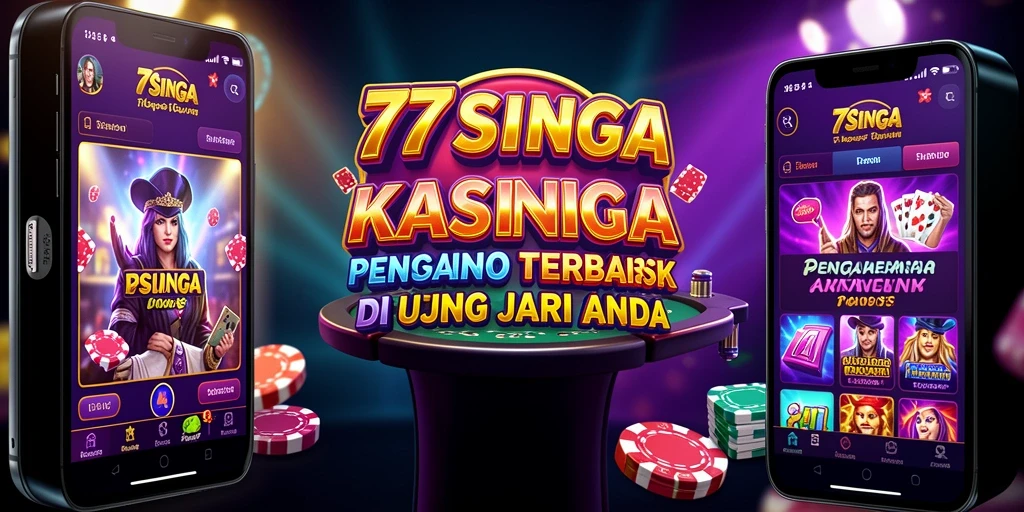 Tampilan permainan Kasino yang seru dan menarik di 77SINGA.