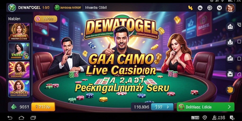 Tampilan gameplay Live Casino yang menyenangkan dari DEWATOGEL.