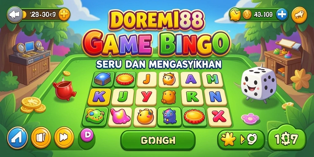 Screenshot DOREMI88 menampilkan gameplay Bingo yang seru dan interaktif.