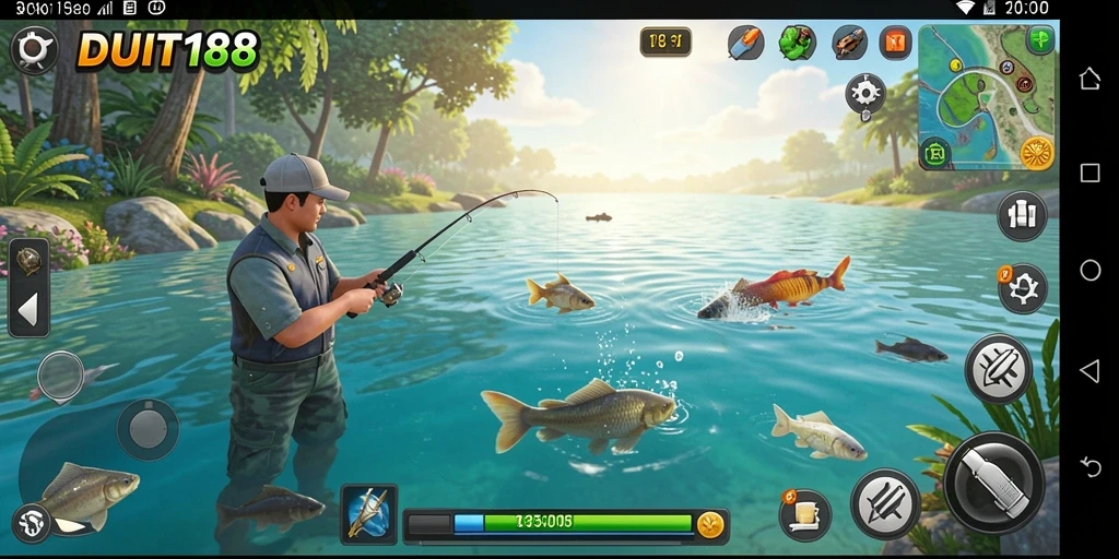 Tangkapan ikan yang fantastis dalam gameplay DUIT188.