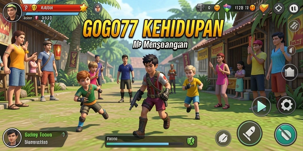 Tampilan gameplay menarik dari GOGO77 yang penuh warna.