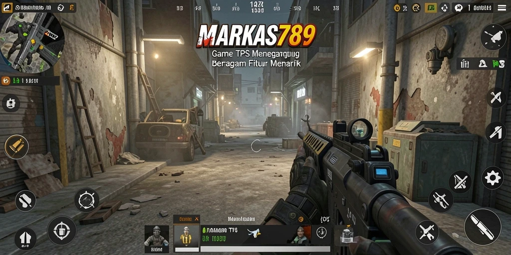 Tampilan gameplay menegangkan dalam MARKAS789 dengan aksi cepat dan grafis memukau.