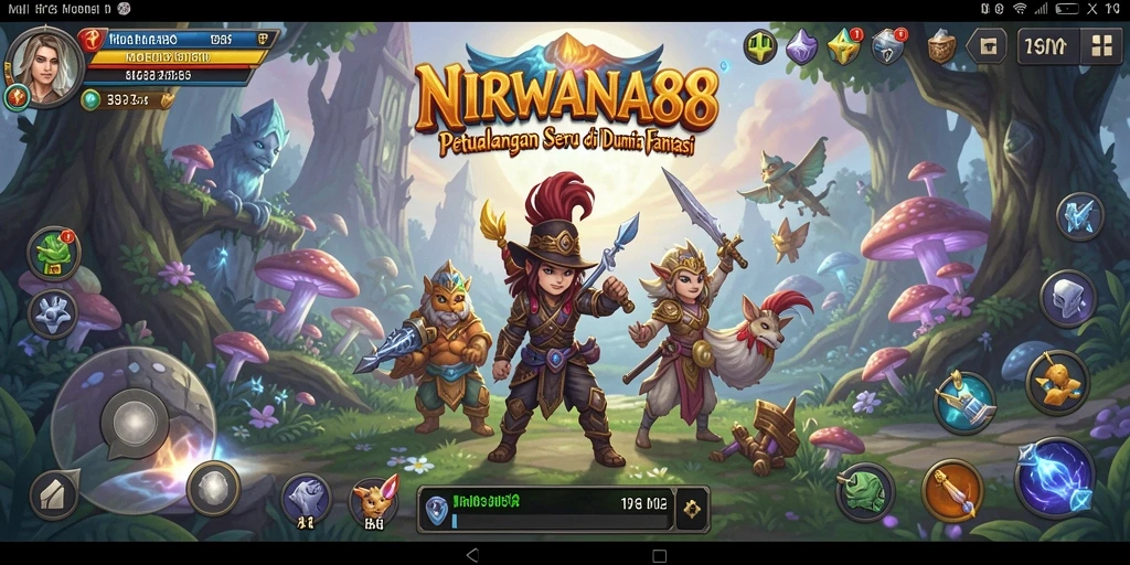 Gameplay menakjubkan di NIRWANA88 dengan karakter epik.