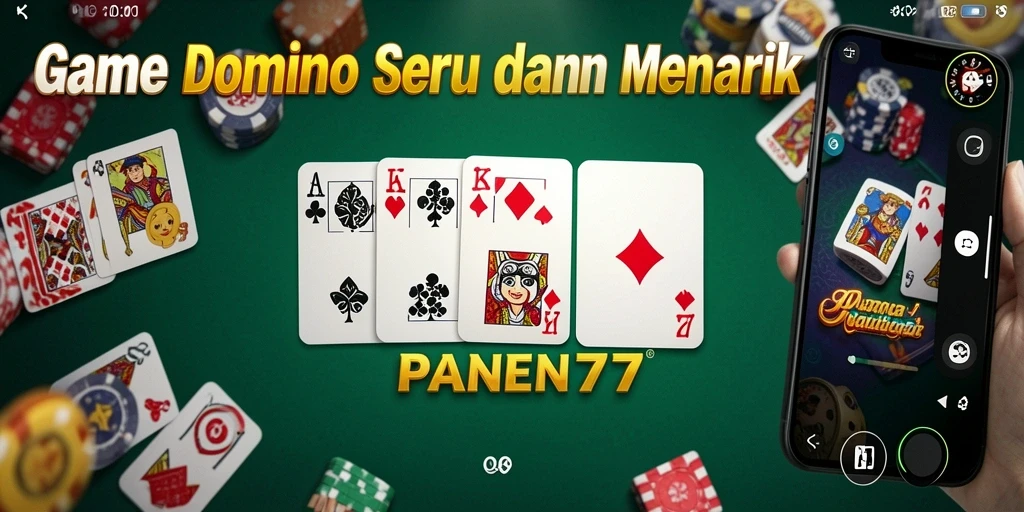 Tampilan grafik menarik dari gameplay Domino PANEN77.