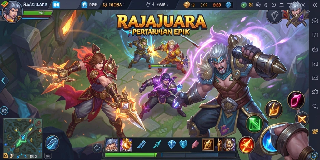 Tampilan gameplay RAJAJUARA yang seru dan menantang.