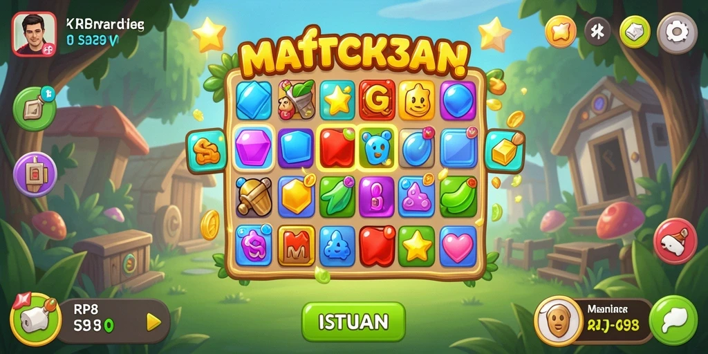 Tampilan gameplay RP8 yang penuh warna dan menarik minat pemain.